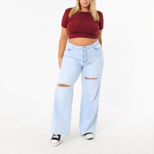 Producto - Jean wide leg rígido 6711