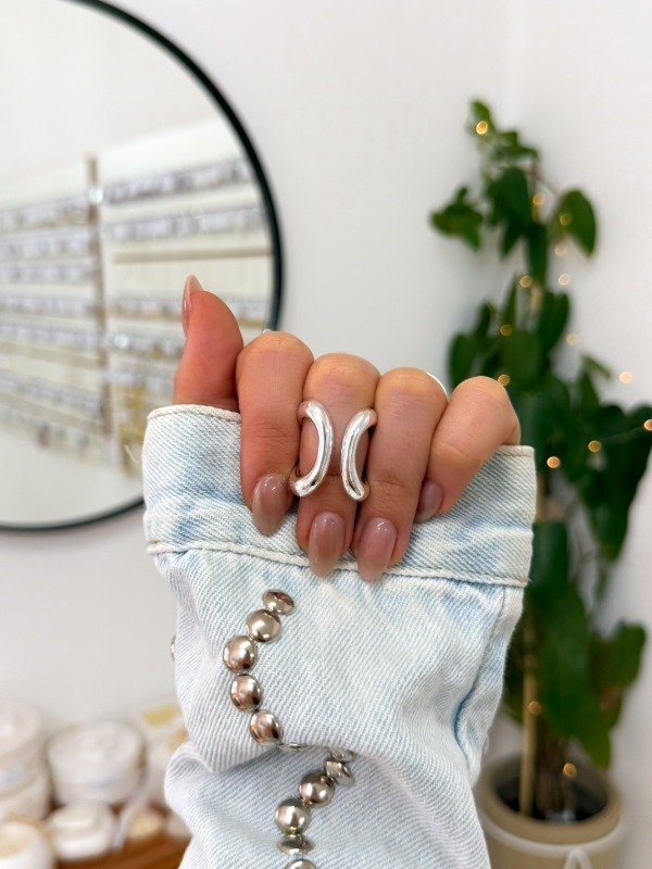 Producto - Anillo acero blanco reversible talle 6
