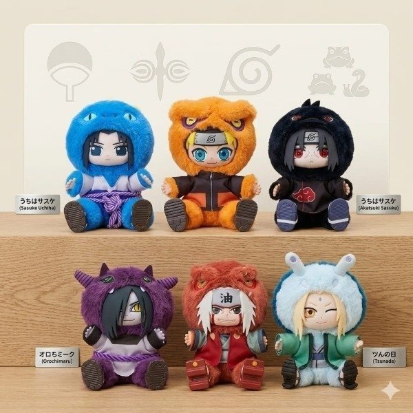 Producto - Peluche Sorpresa De Labubu Naruto al AZAR ver.2 (por unidad)16cm
