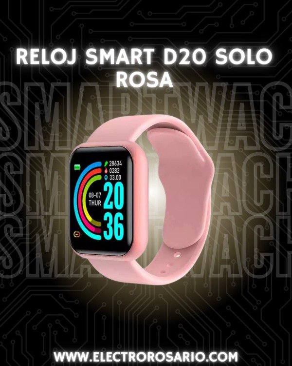 Producto - RELOJ SMART D20 solo ROSA
