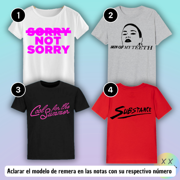 Producto - Remeras Demi Lovato #1 (varios modelos)