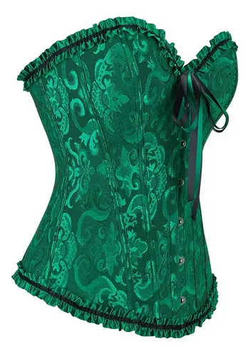 Producto - Corset victoriano verde esmeralda - 1