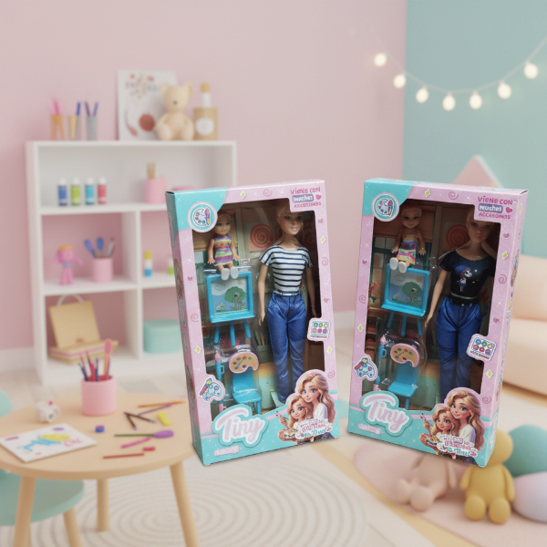 Producto - Muñeca TINY Aprendamos en Caja 18x33cm 8112