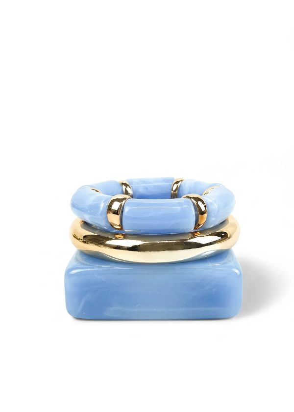 Producto - Pulsera Resina Cuadrada Celeste pack x 3 - 0