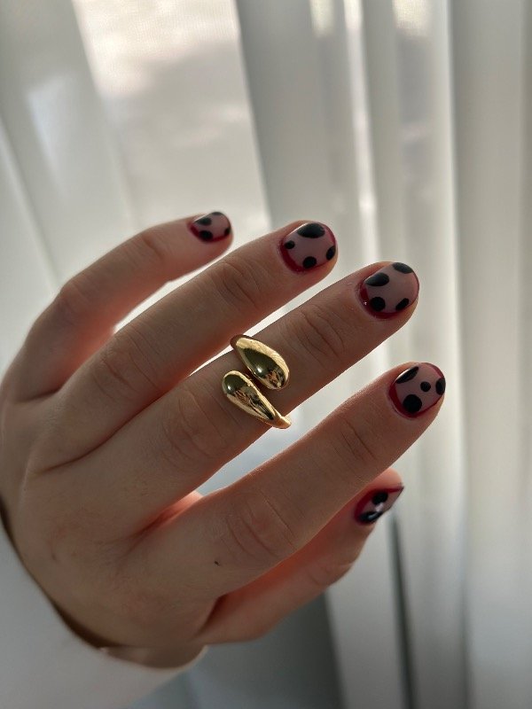 Producto - Anillo gold gotas