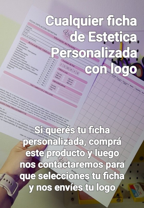 Producto - Ficha personalizada con logo a elección