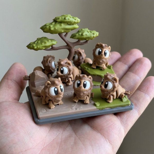 Producto - León con Playset de Sabana - 1