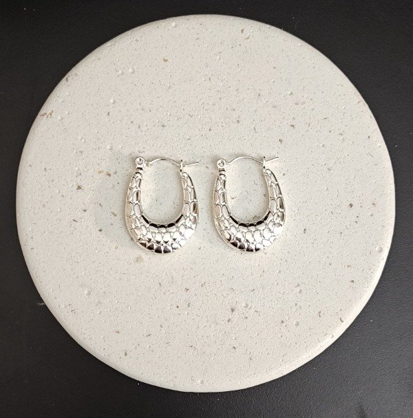 Producto - Argollas Infladas Diseño 2,5 cm