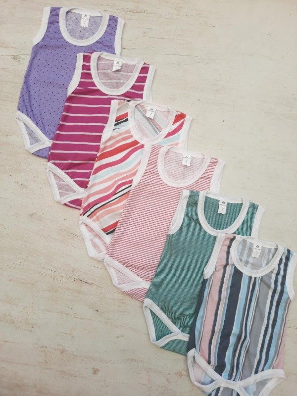 Producto - Body musculosa estampado pack x3