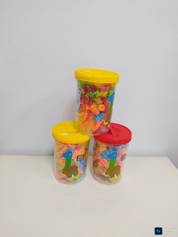 Producto - Balde ladrillitos bloques x200 piezas