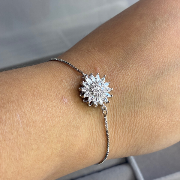 Producto - PULSERA Girasol plateada