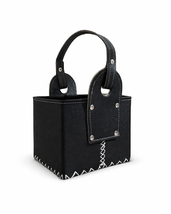 Producto - Matera ecocuero negro