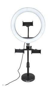 Producto - ARO LED + DOBLE SOPORTE + MICROFONo C/BASE