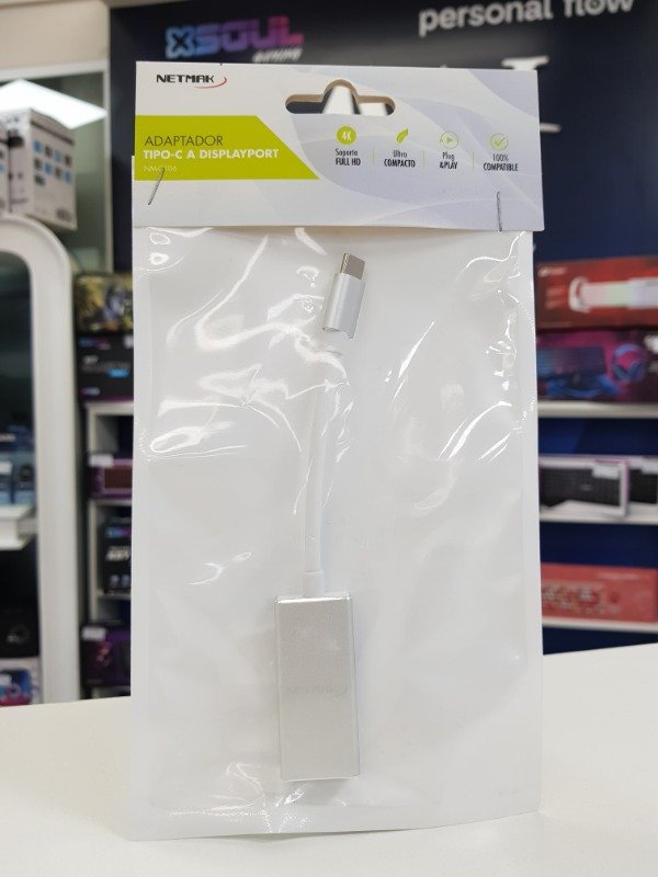 Producto - Conversor TipoC a Display Port (h) Netmak NM-C106