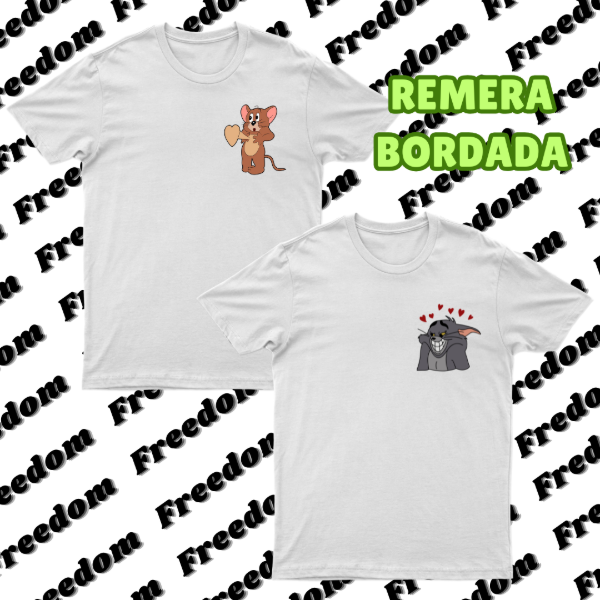 Producto - Remeras duo Tom y Jerry - bordado