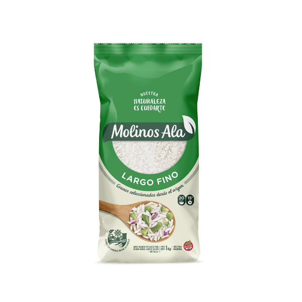 Producto - ARROZ LARGO FINO 1 KG - MOLINOS ALA