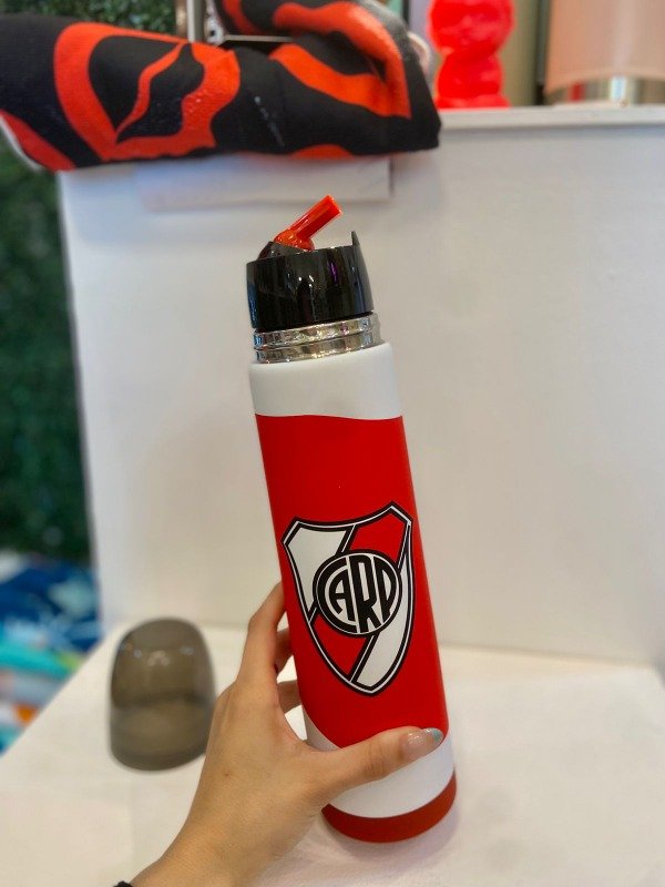 Producto - Termo Acero Inoxidable River Plate 1L
