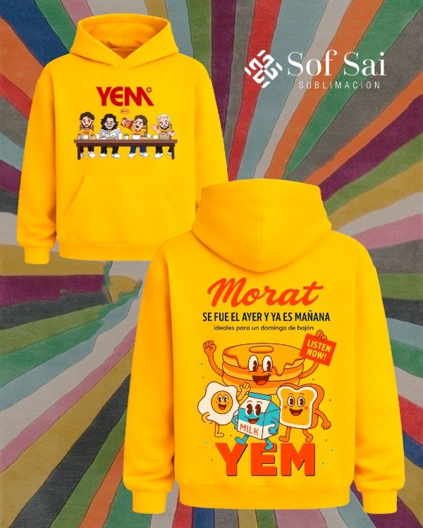 Buzo Yem morat amarillo