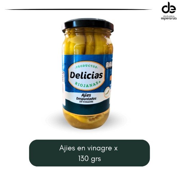 Producto - Ajies en vinagre x 130 grs Delicias Riojanas