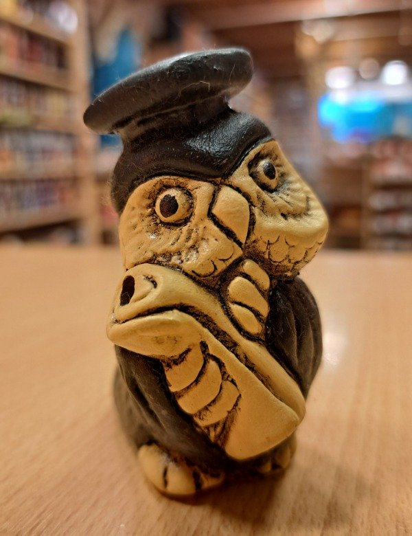 Producto - Portasahumerio Lechuza estudiante 7 cm