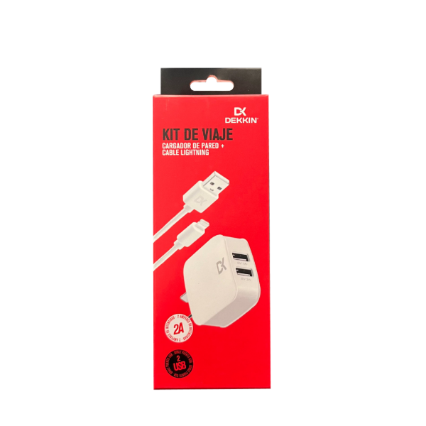 Producto - Kit cargador + Cable Lightning DEKKIN