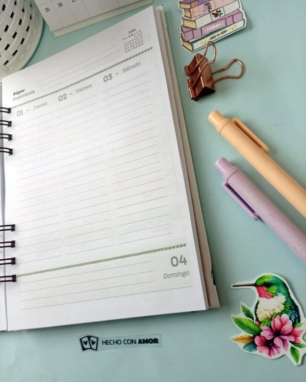 Producto - Agenda semanal vertical Cosmos - 2