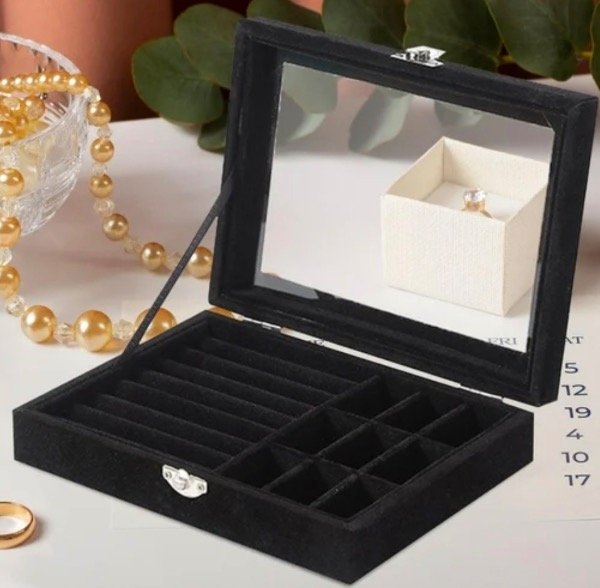 Producto - Joyero con visor negro