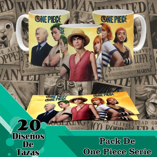 Producto - Diseños Digitales / Plantillas Para Tazas De One Piece Serie TV