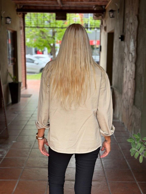 Producto - CAMISACO VENUS BEIGE JEAN RIGIDO - 2