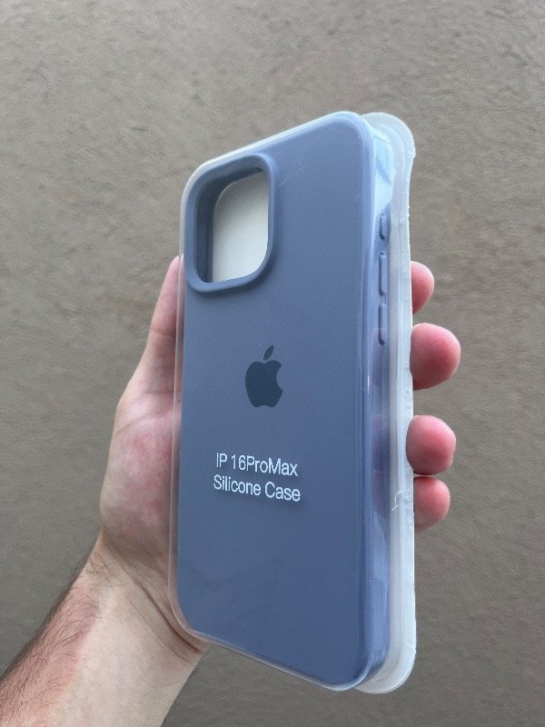 Producto - Silicone 16 pro Max gris azulado
