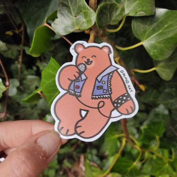 Producto - Sticker Oso Punk! II