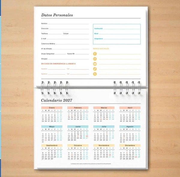 Producto - AGENDA DOCENTE 2027 - 1