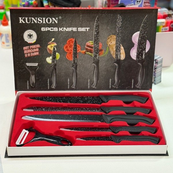 Producto - Set de 6 Cuchillos de Acero 7007