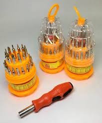 Producto - Destornillador 31 en 1  Ideal para Celulares, Controles y Reparaciones Variadas