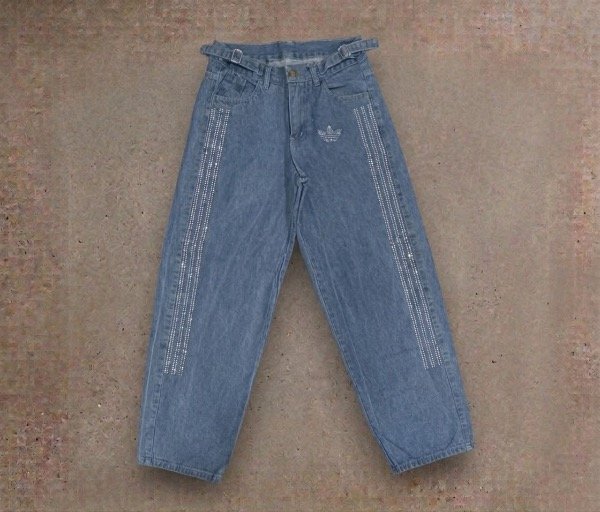 Jeans adidas 3 tiras brillo — imagen 2