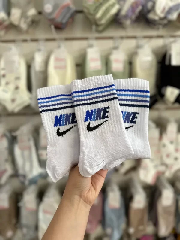 Medias 3/4 nike tricolor azul