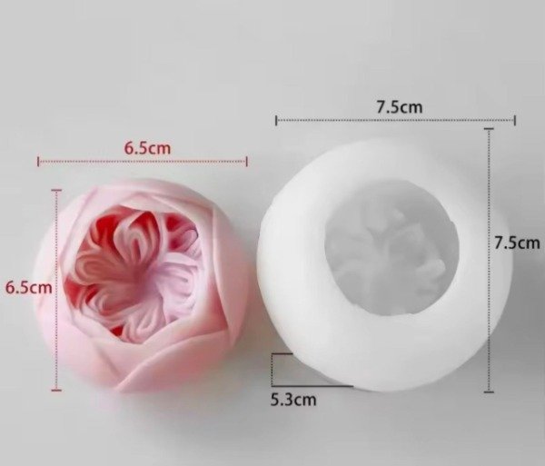 Producto - Molde silicona pimpollo rosa Austin mediana (E12) - 0
