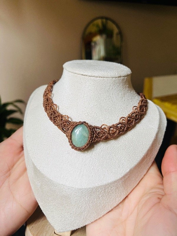 Producto - Choker Lyra - Aguamarina - 0
