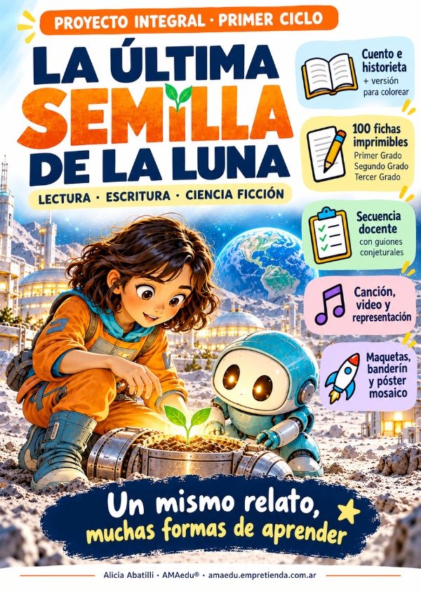 Producto - Lectura LA ÚLTIMA SEMILLA DE LA LUNA (Primer Ciclo, Ciencia Ficción) - 2