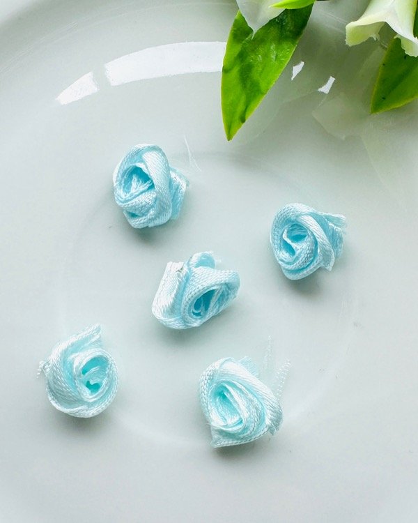 Producto - FLORCITA CINTA ROCOCO CELESTE