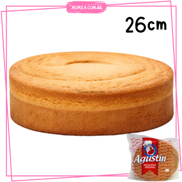 Producto - Bizcochuelo vainilla 26cm Bizcochuelo listo 1Kg