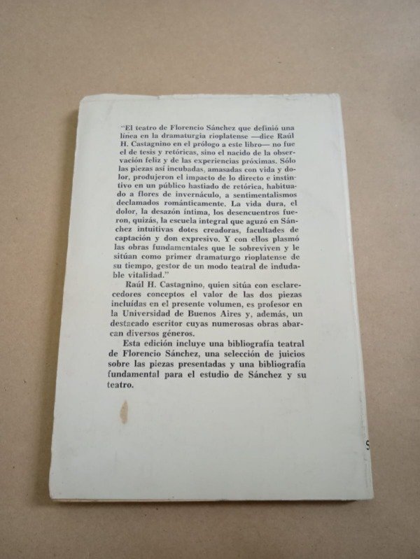 Producto - Barranca abajo M'hijo el dotor - Florencio Sanchez - Sur 1962 - 1