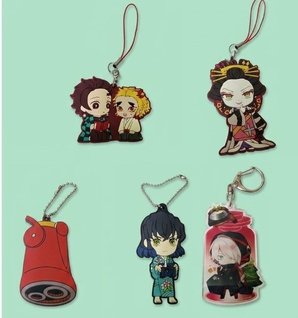 Producto - Llaveros de Goma Original - Demon Slayer - Fate - One Piece