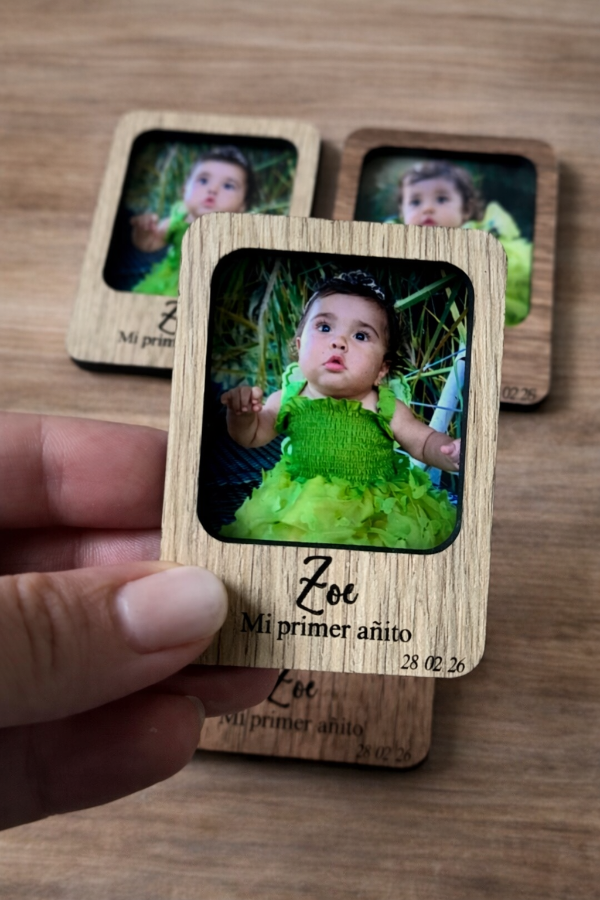 Producto - Fotoimanes de madera 5,5 x 7,5 cm