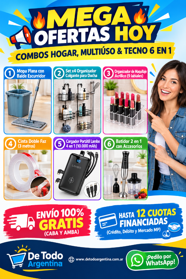 Producto - MEGA COMBO HOGAR PREMIUM 6 en 1 - 1
