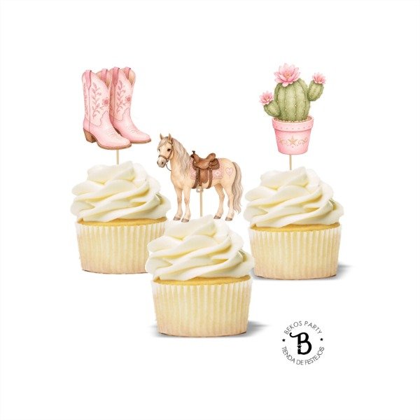 Producto - Topper silueta Caballito Chic x 6