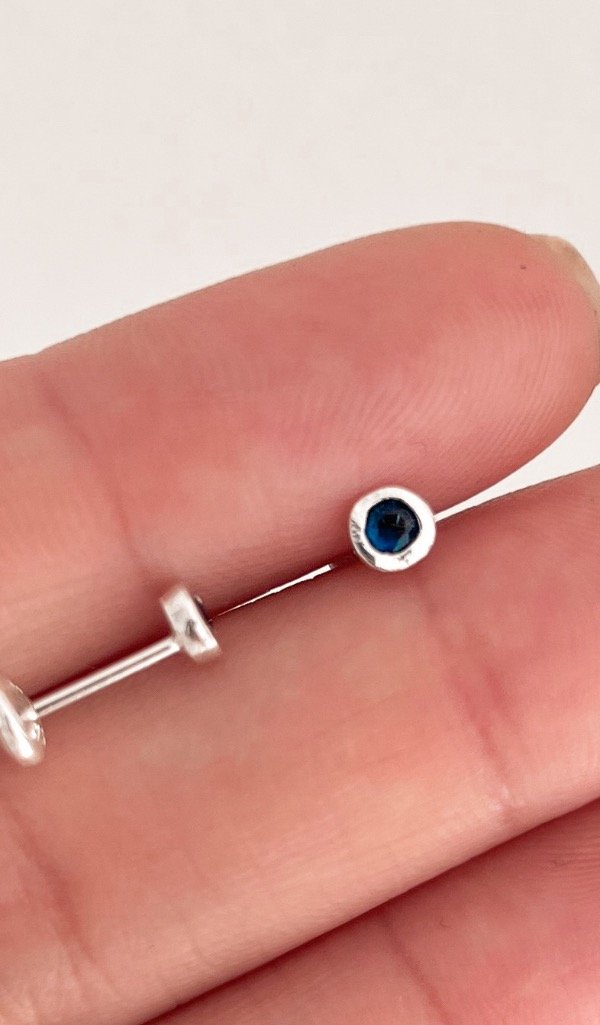 Producto - Abridor azul PAR (plata925)