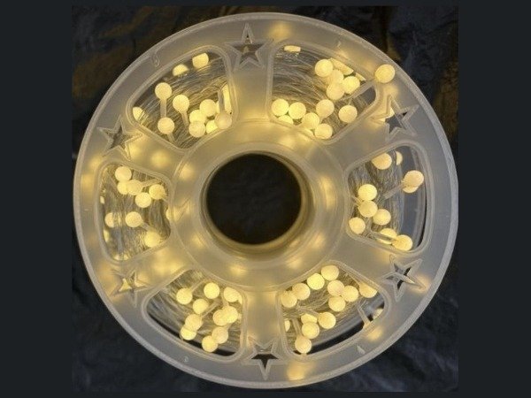 Producto - Tira led blanco frio 150 luces 8 funciones 5mts