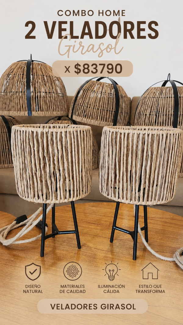 Producto - Combo x 2 veladores Girasol
