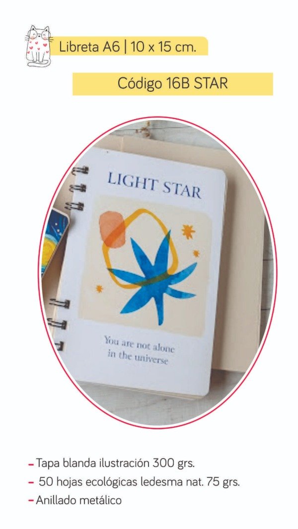 Producto - Libreta 16B Light Star
